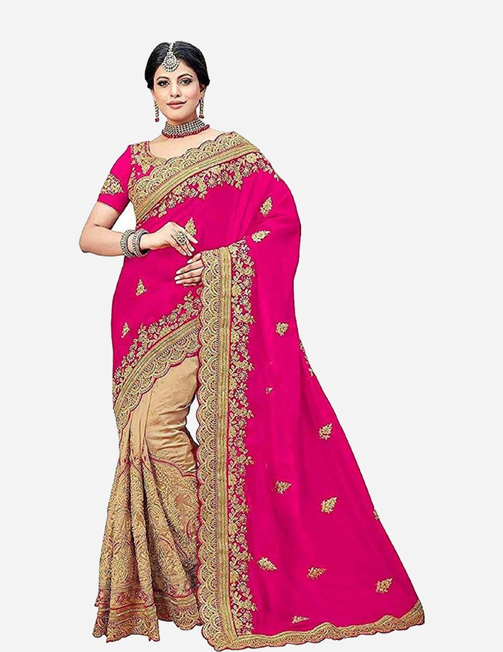 Women's Silk Saree With Unstitched Blouse Piece