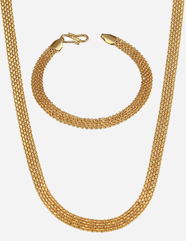 Gold Plated Jewellery Set for Men