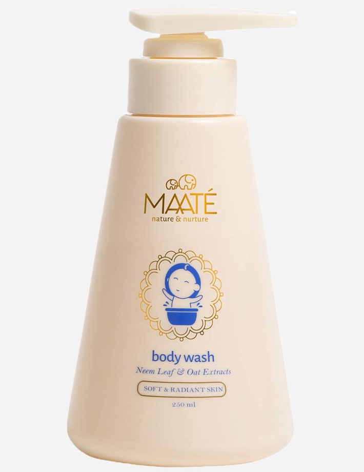 MAATE Baby Hair Cleanser | for Baby Healthy Scalp and Stronger Hair | Natural Baby Shampoo Made with Protein-Rich Green Gram, Fenugreek and Soothing Neem Leaf extracts | 250 ML