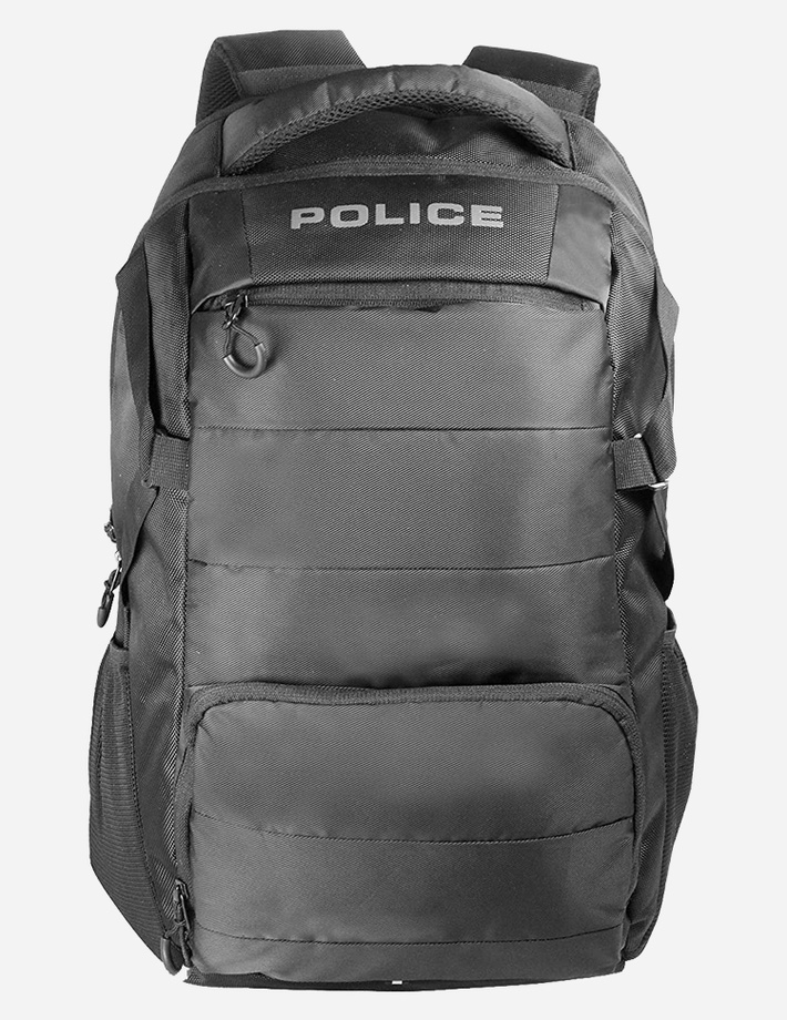 Police Hedge Polyester 30 Ltr Black Laptop Stylish Premium Quality Backpack