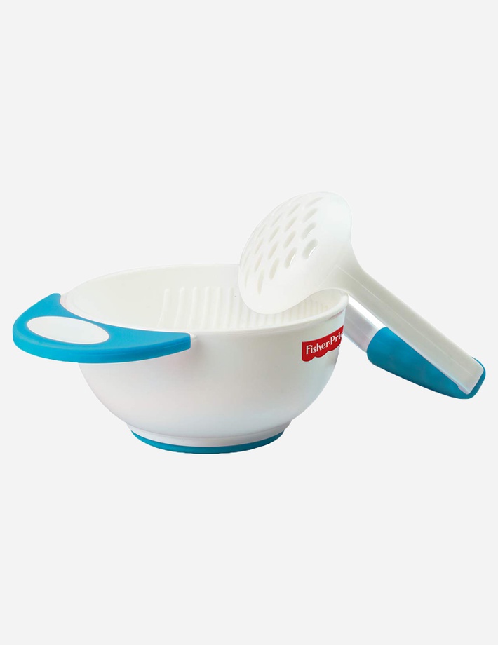 Fisher-Price Squeezy Silicone Food Feeder, Blue,125ml